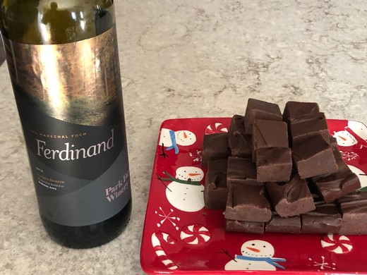 Dark Chocolate Red Wine Fudge